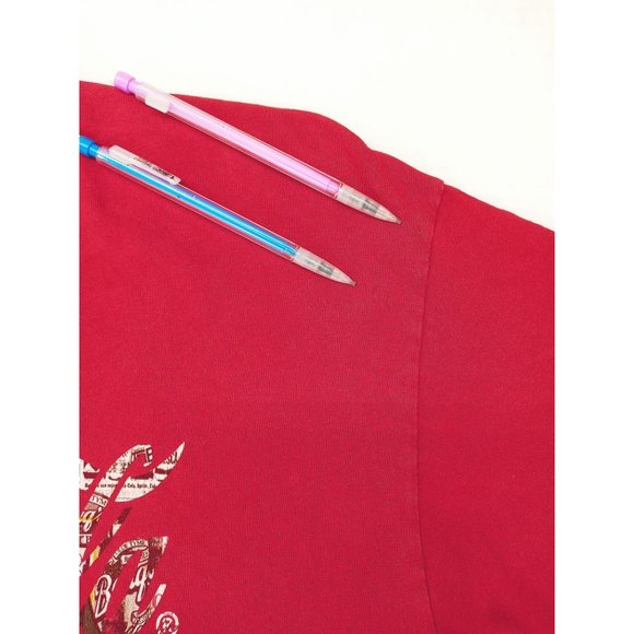 Vintage Coca Cola T-Shirt XL Collage Logo Red Snack Alstyle Barqs Fresca Sprite - Picture 9 of 9